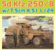 Sd.Kfz.250/8 neu w/ 7,5cm K.51 L/24