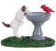 Bird Bath Dog Fountain