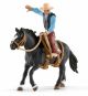 Western Cowboy in het Zadel